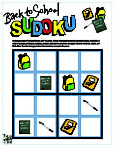 2 Back to School Sudoku