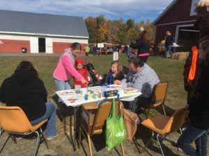 Face painting at the Harvest Festival