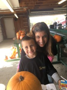 Maine Highlands employee with child