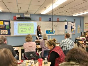 teachers attending an identity theft class during Moose Tech