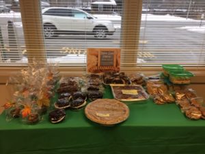 table of goodies for sale