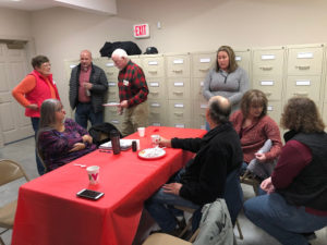 group of Kiwanis members at breakfast