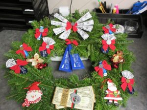 decorated wreath