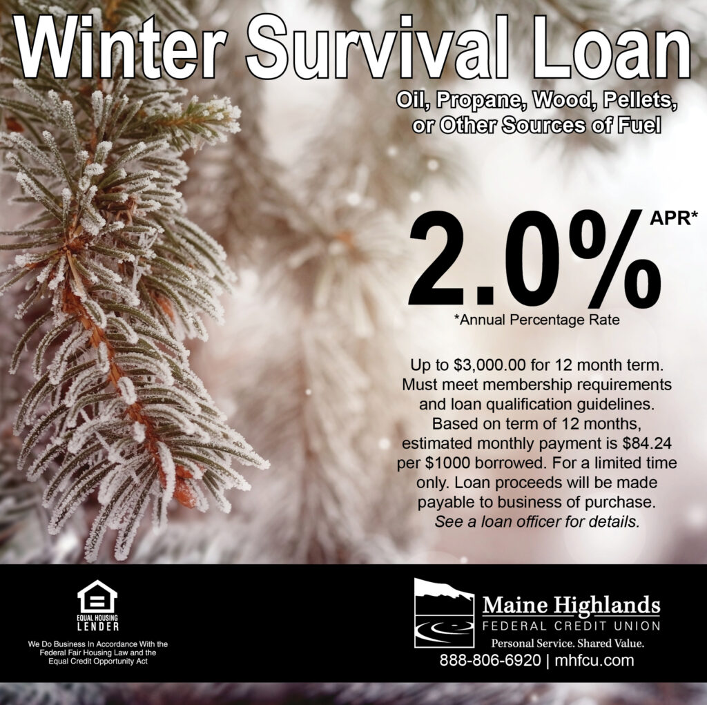 2% Winter Survival Loan Ad