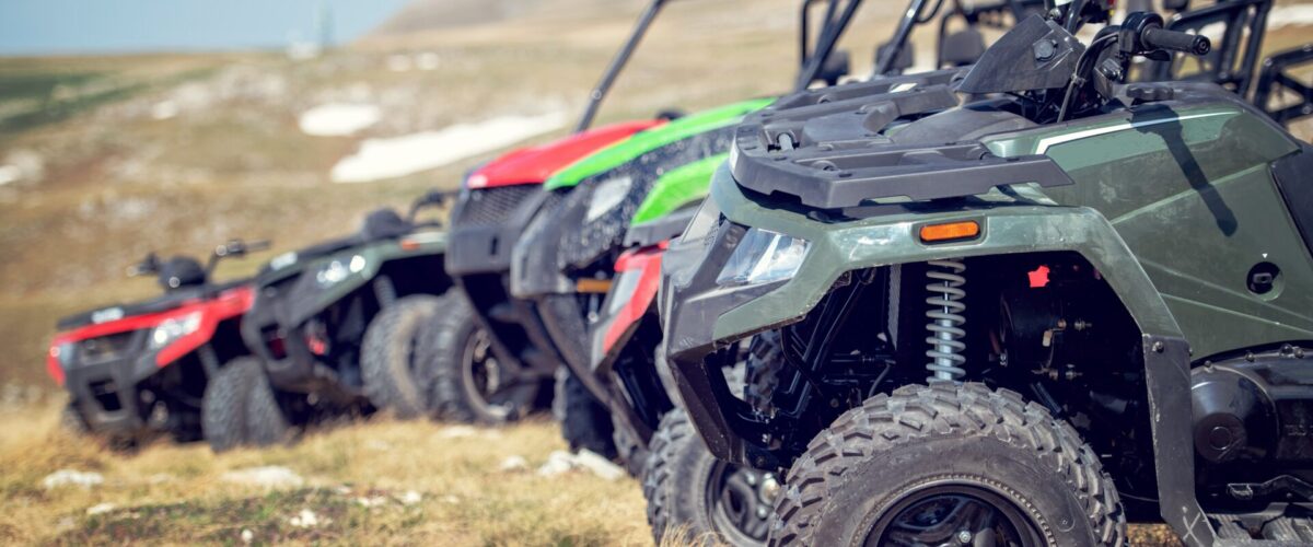 Row of ATVs