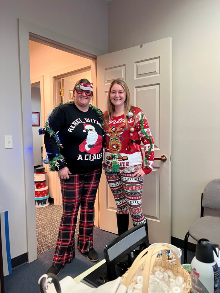 Cards Department in Ugly Christmas Sweaters