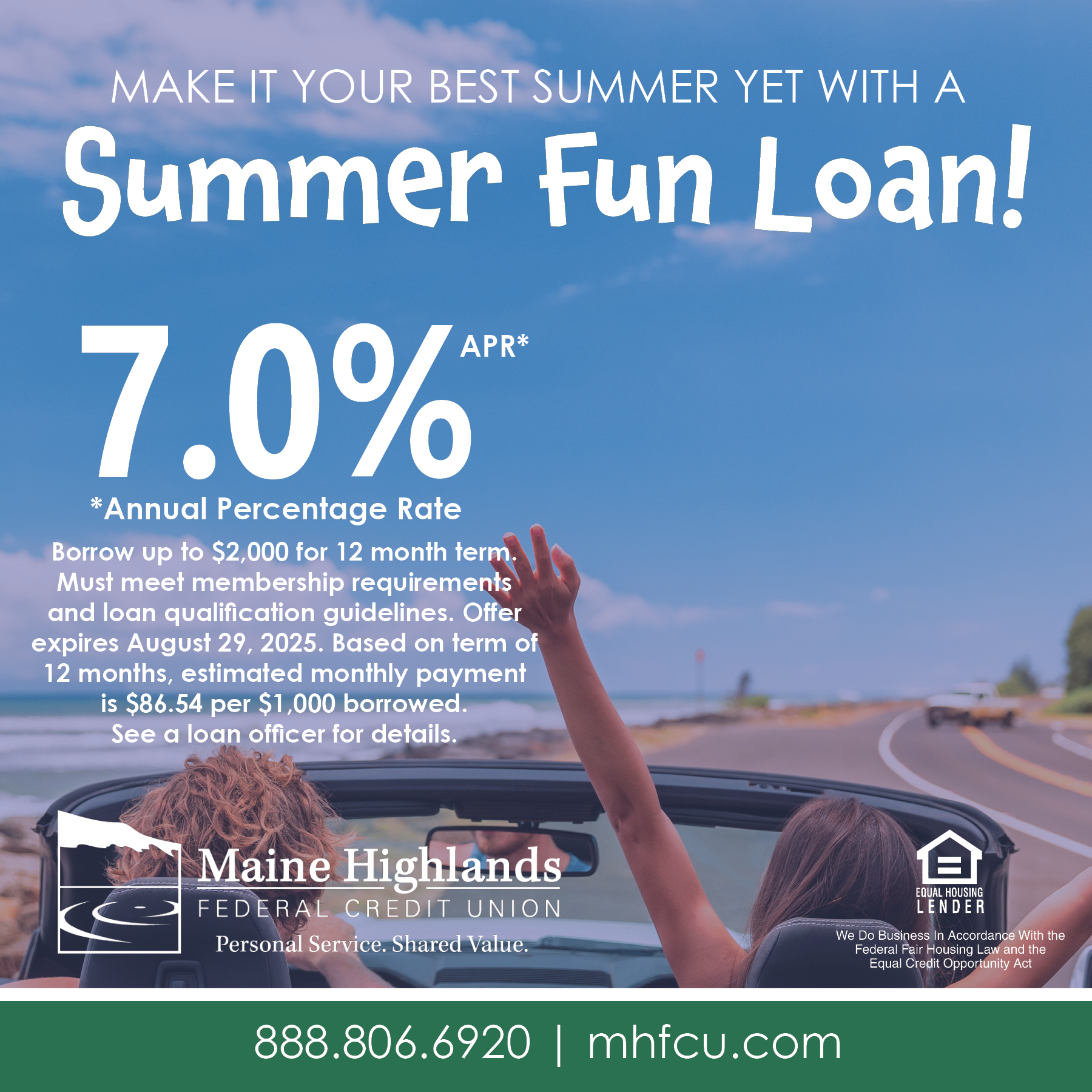 Summer Fun Loan 2025 Ad