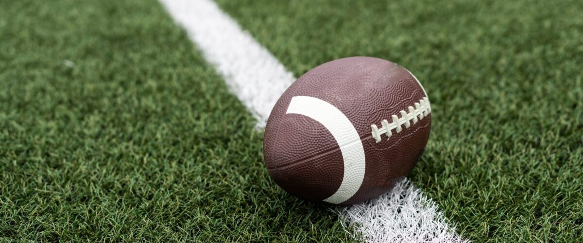 Football on field