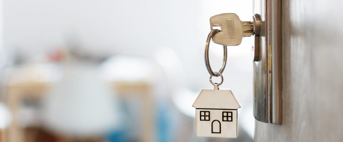 Key with House Keychain