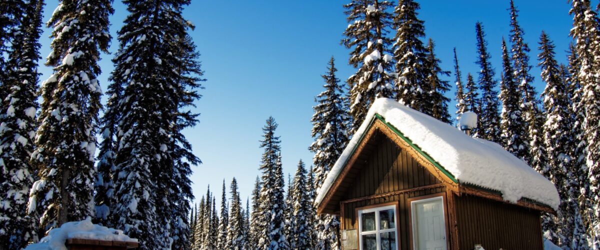 Winter Log Cabin