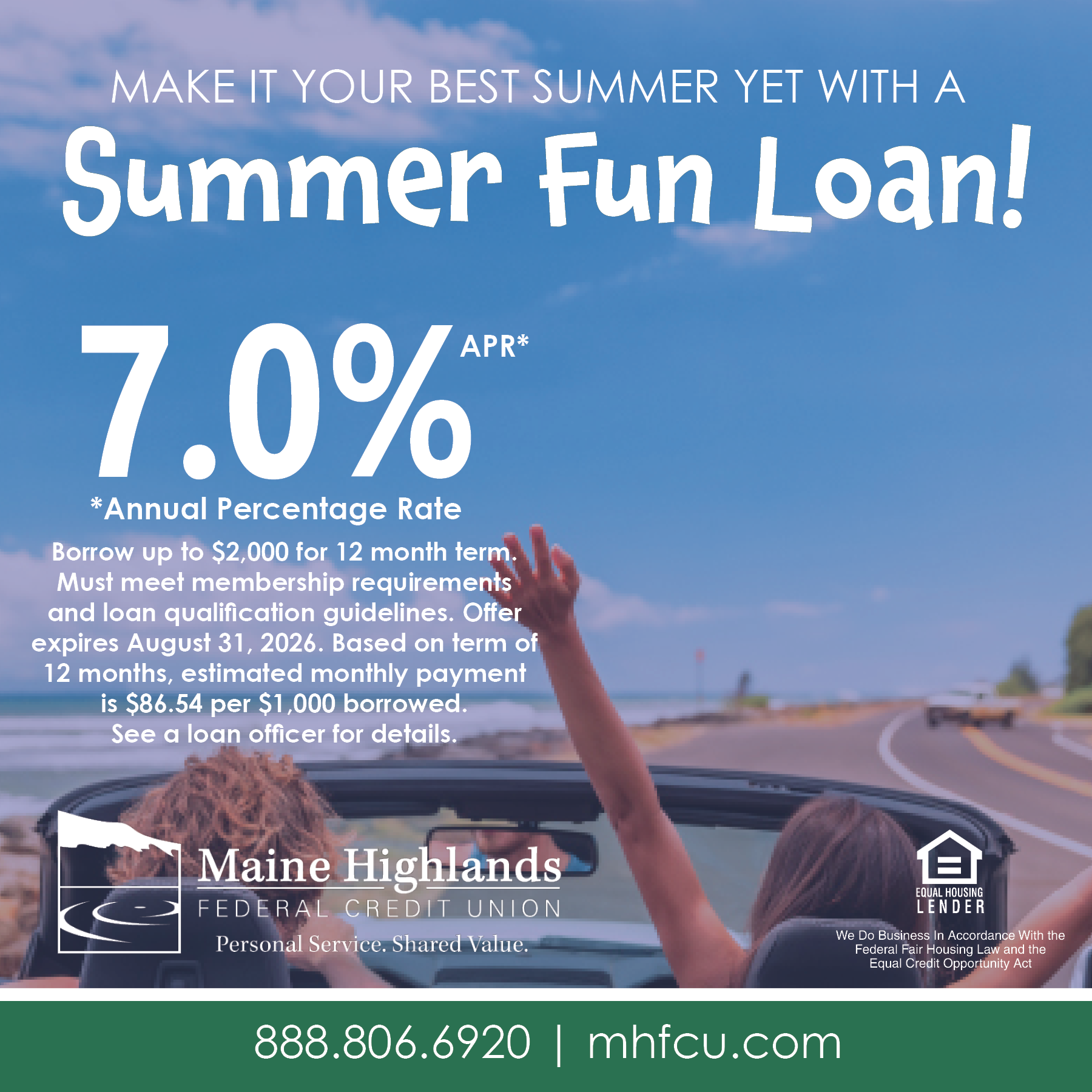 Summer Fun Loan 2026